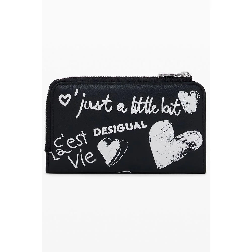 Desigual Black Polyethylene Women Wallet - Wallets