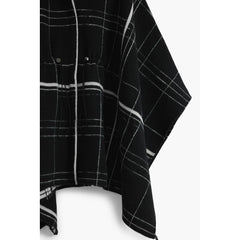 Desigual Black Wool Women Poncho - One Size