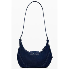Desigual Blue Cotton Women Handbag - Half-Moon Bags