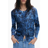 Desigual Blue Viscose Women Sweater - XS - Cardigans