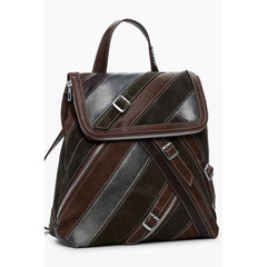 Desigual Brown Polyethylene Women Backpack - Backpacks