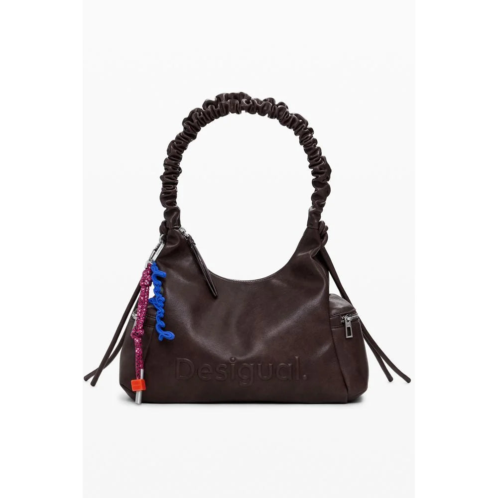 Desigual Brown Polyethylene Women Handbag - Shoulder Bags