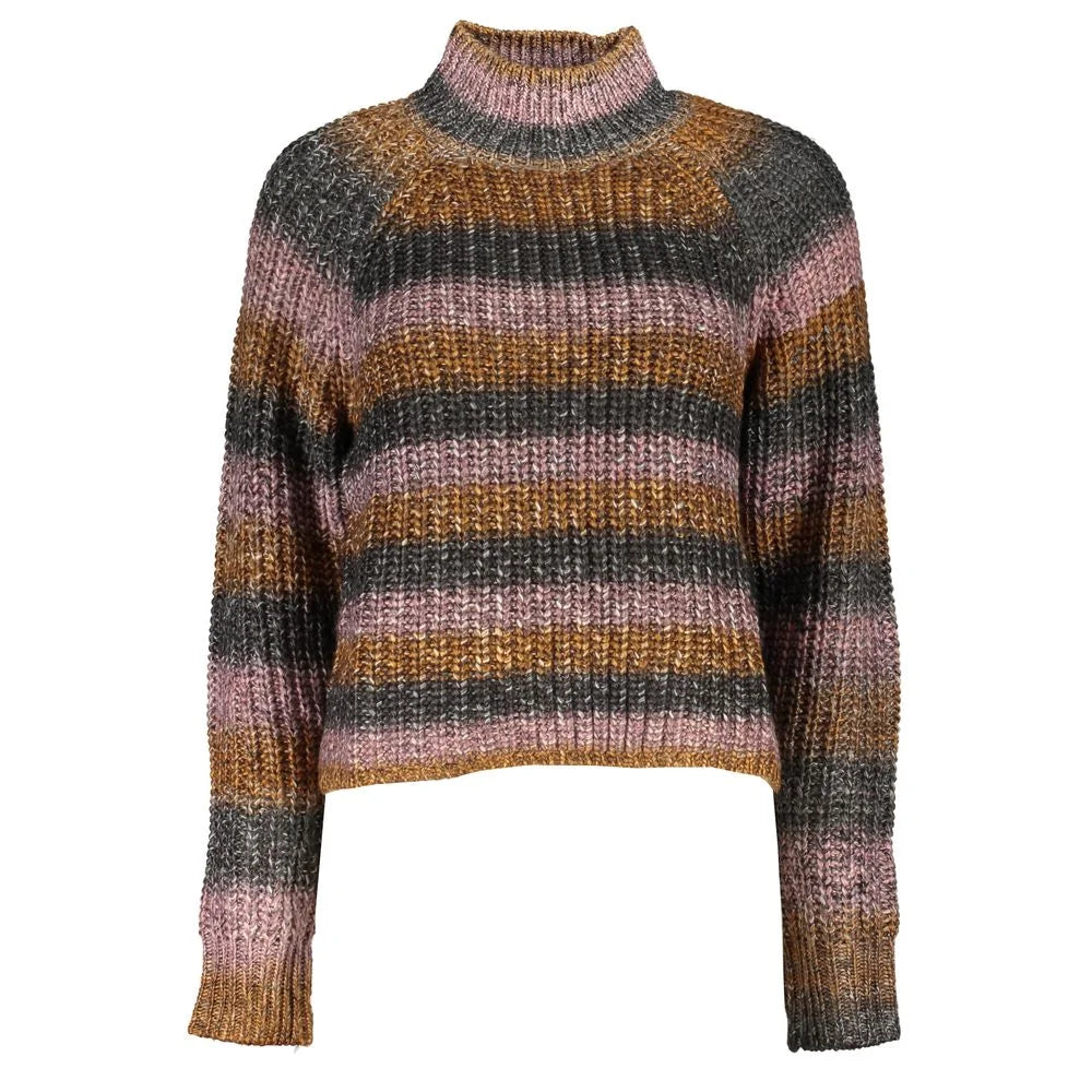 Desigual Gray Fabric Sweater - Sweaters