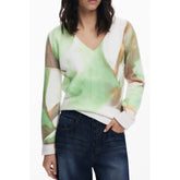 Desigual Green Elastane Sweater - Sweaters