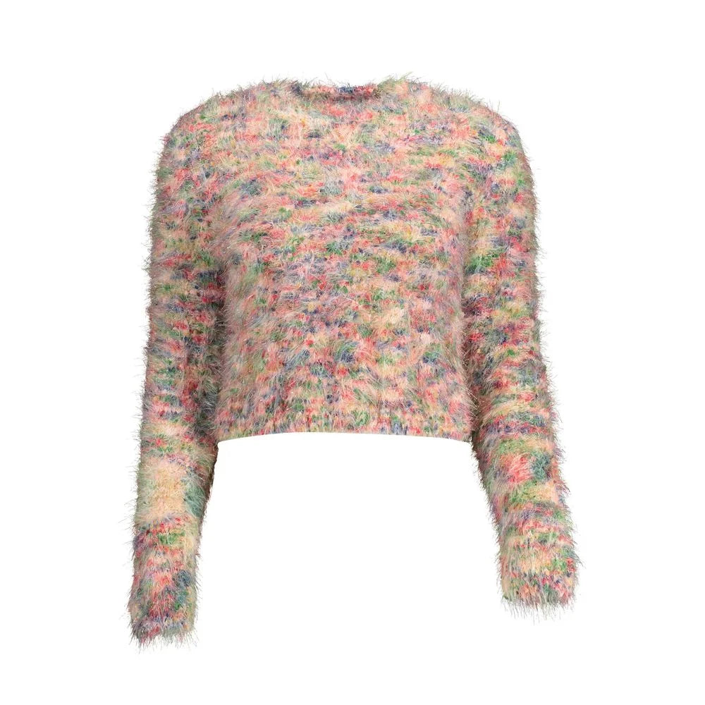 Desigual Pink Cotton Sweater - Sweaters