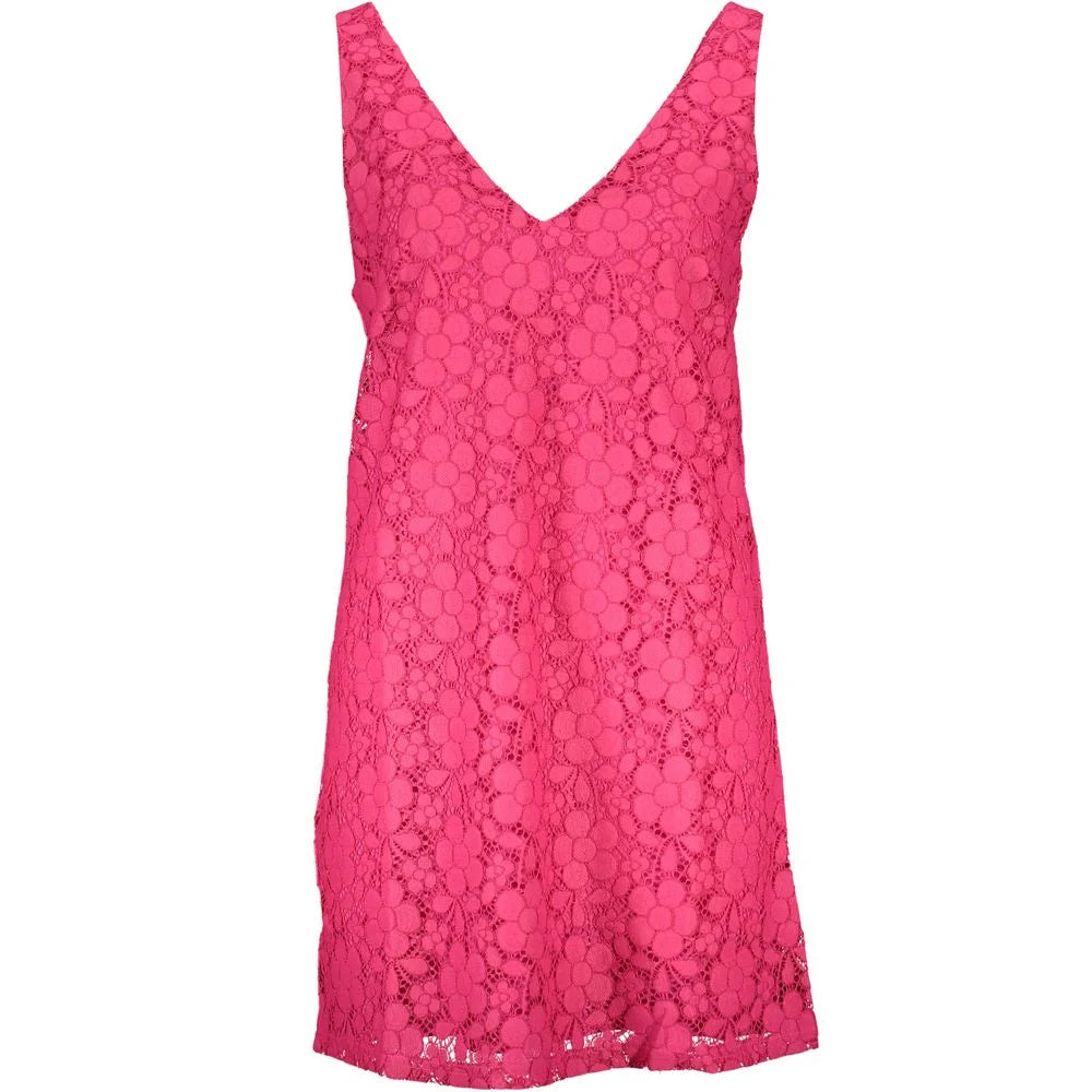 Desigual Pink Viscose Women Dress - L - Dresses