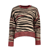 Desigual Red Fabric Sweater - Sweaters