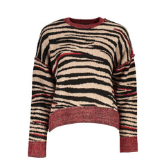 Desigual Red Fabric Sweater - Sweaters