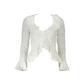 Desigual White Cotton Shirt - Blouses