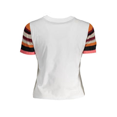 Desigual White Cotton Women T-Shirt - T-Shirts