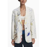 Desigual White Polyester Women Jacket - M