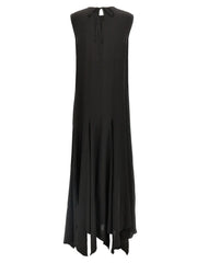 DI.LA3 PARI’ Black Silk Long Dress