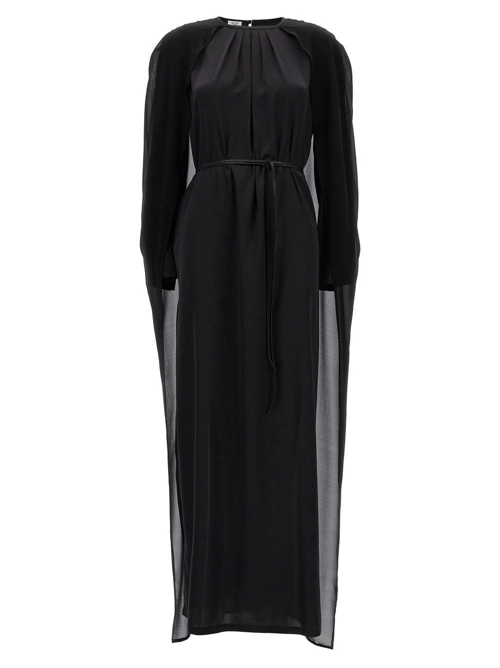 DI.LA3 PARI’ Black Silk Long Dress - S
