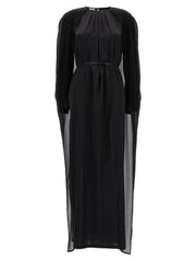 DI.LA3 PARI’ Black Silk Long Dress - S