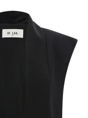 DI.LA3 PARI’ Black Viscose Sleeveless Jacket