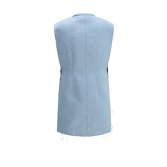 Di Stavnitser Light Blue Polyester Casual Dress