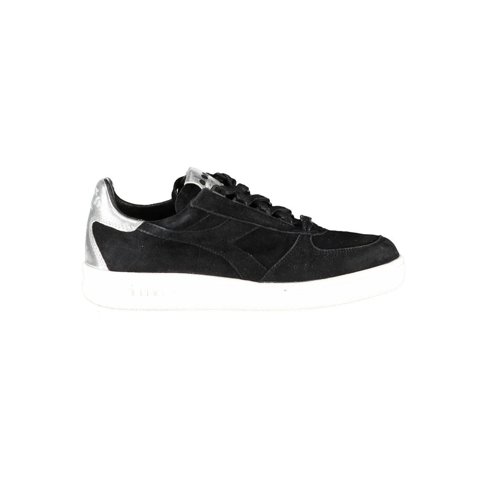Diadora Black Leather Women Sneaker - Sneakers