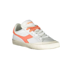 Diadora White Leather Women Sneaker - Sneakers