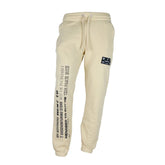 Diego Venturino Beige Cotton Men’s Track Trouser - S - Joggers