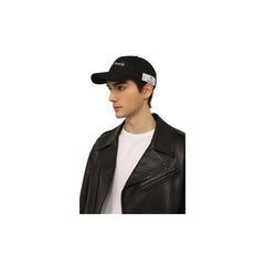 Diego Venturino Black Cotton Men Cap - UNI - Baseball Caps