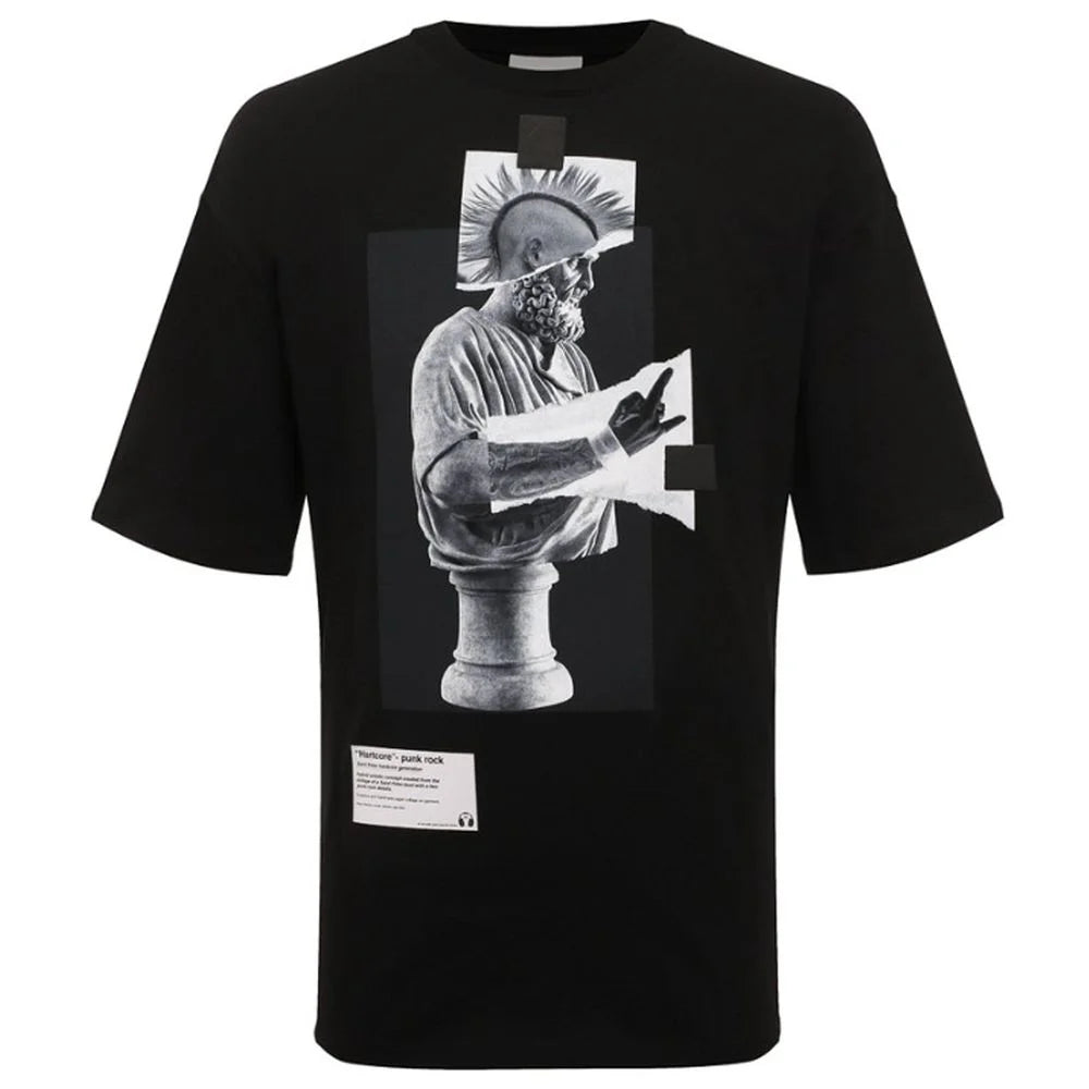 Diego Venturino Black Cotton T-Shirt - T-Shirts