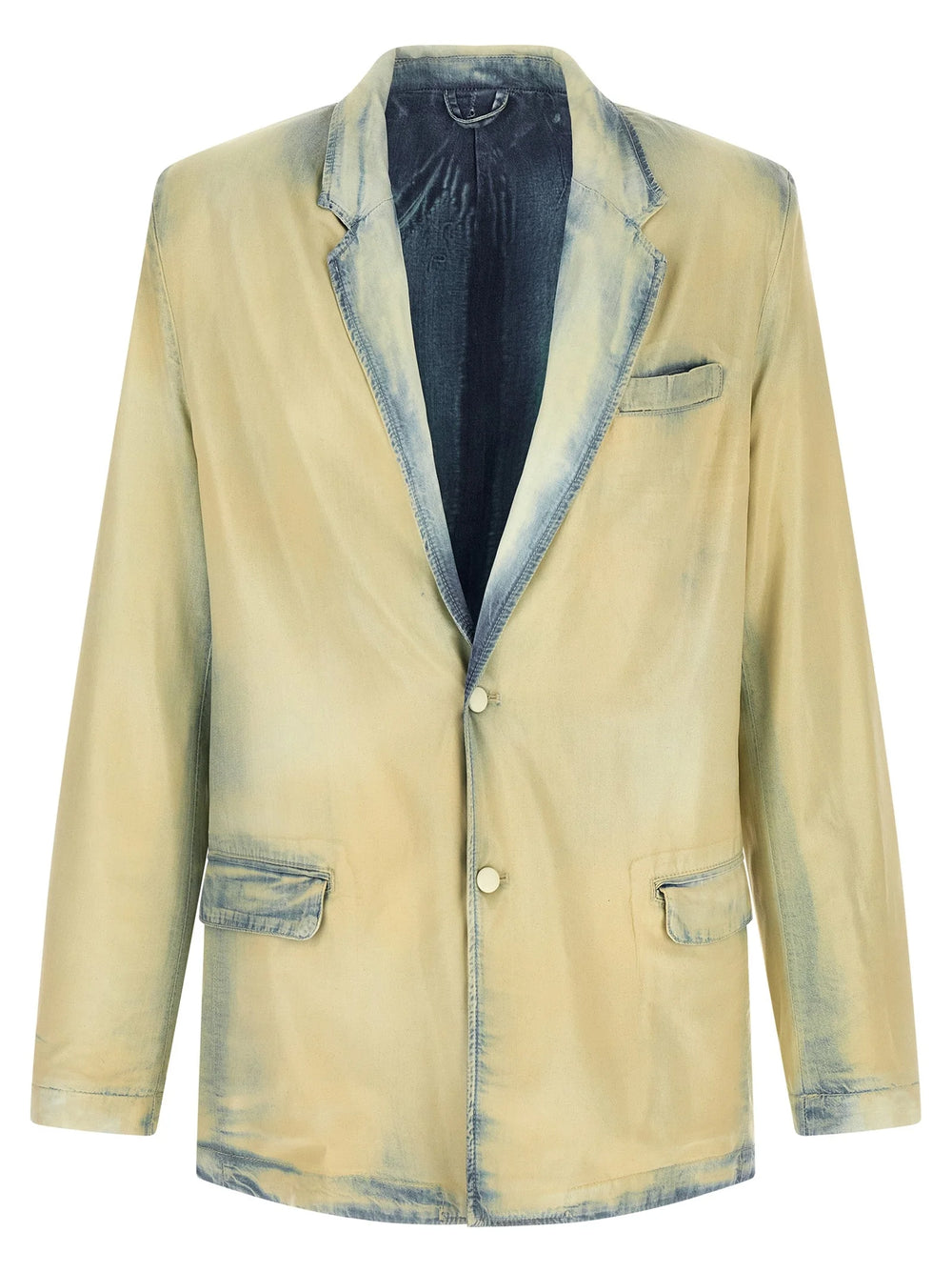 Diesel Beige Lyocell Blazer - S