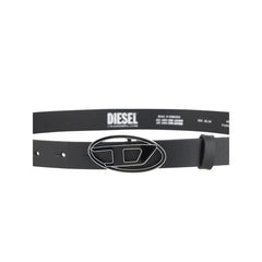 Diesel Black Calf Leather Bos Taurus Regular Belt