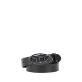 Diesel Black Calf Leather Bos Taurus Regular Belt
