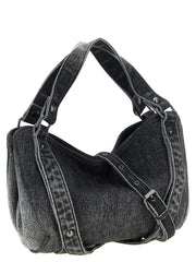 Diesel Black Cotton Handbag