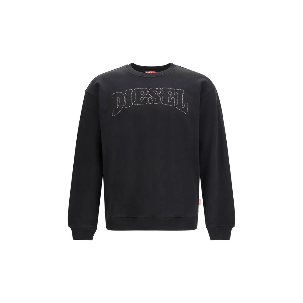 Diesel Black Cotton Sweatshirt - Sweatshirts