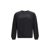 Diesel Black Cotton Sweatshirt - Sweatshirts
