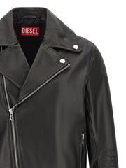 Diesel Black Cowhide Leather Jacket - IT50 | L