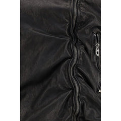 Diesel Black Lamb Leather Biker Jacket - IT40 | M