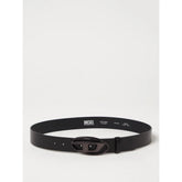 Diesel Black Leather Belt - UNI
