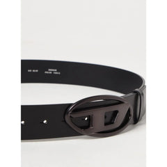 Diesel Black Leather Regular Belt - 90 cm / 36 Inches