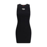 Diesel Black Viscose Casual Dress - S