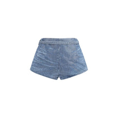 Diesel Blue Cotton Bermuda Shorts