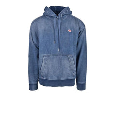 Diesel Blue Cotton Hoody - IT48 | L - Hoodies