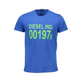 Diesel Blue Cotton Men T-Shirt - T-Shirts