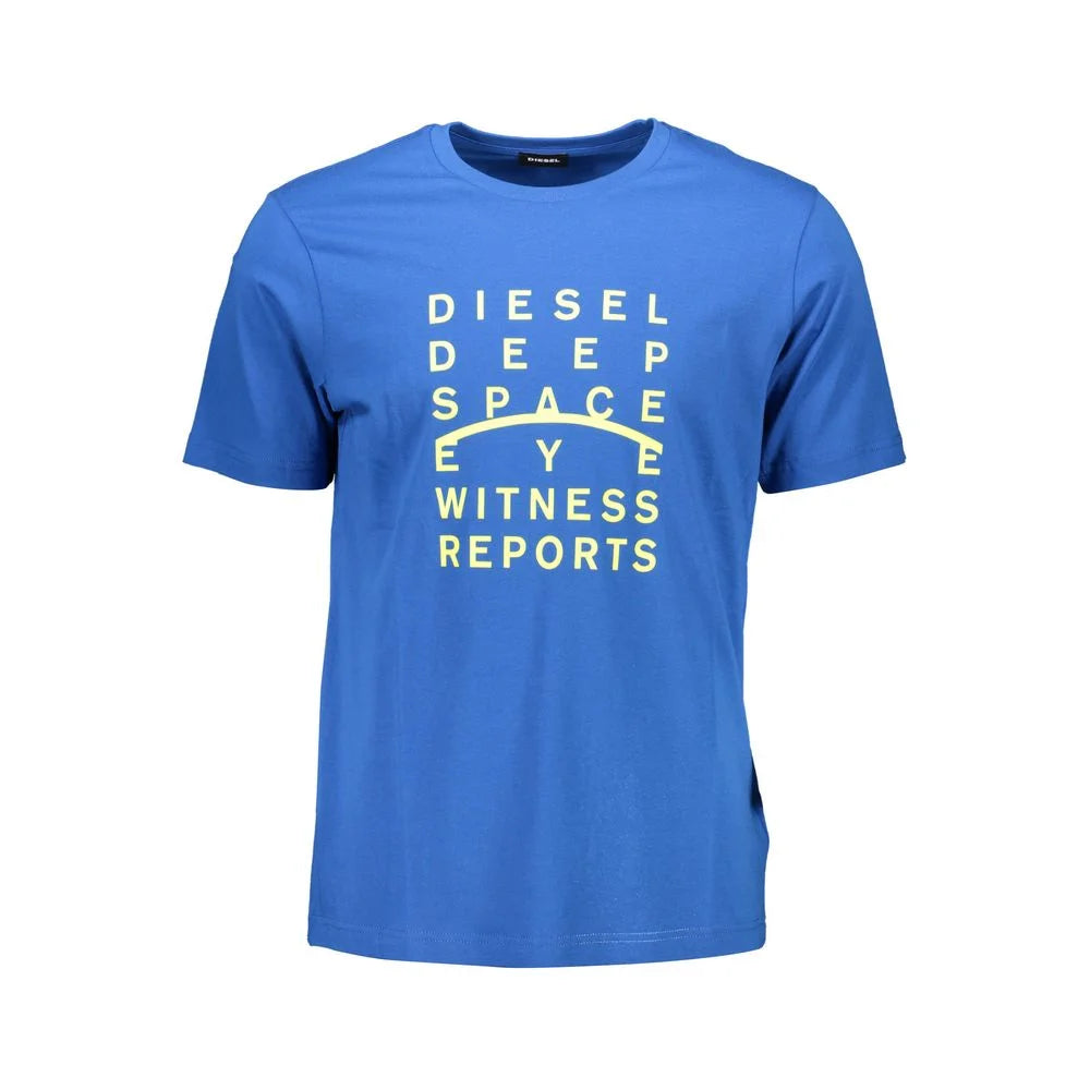 Diesel Blue Cotton Men T-Shirt - T-Shirts