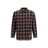 Diesel Blue Cotton Pattern Shirt