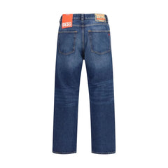 Diesel Blue Cotton Tapered Jeans