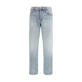 Diesel Blue Cotton Tapered Jeans