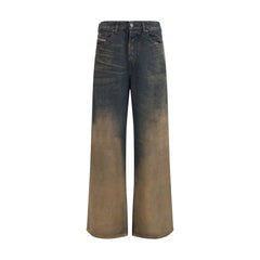 Diesel Blue Lyocell Relaxed Fit Jeans - W24