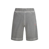 Diesel Gray Cotton Bermuda Shorts