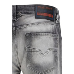 Diesel Gray Cotton Bootcut Jeans