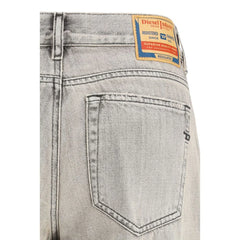 Diesel Gray Cotton Flared Jeans