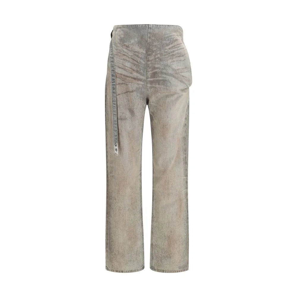 Diesel Gray Cotton Slim Fit Jeans