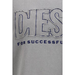 Diesel Gray Cotton Sweatshirt - Sweatshirts