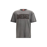 Diesel Gray Cotton T-Shirt - T-Shirts